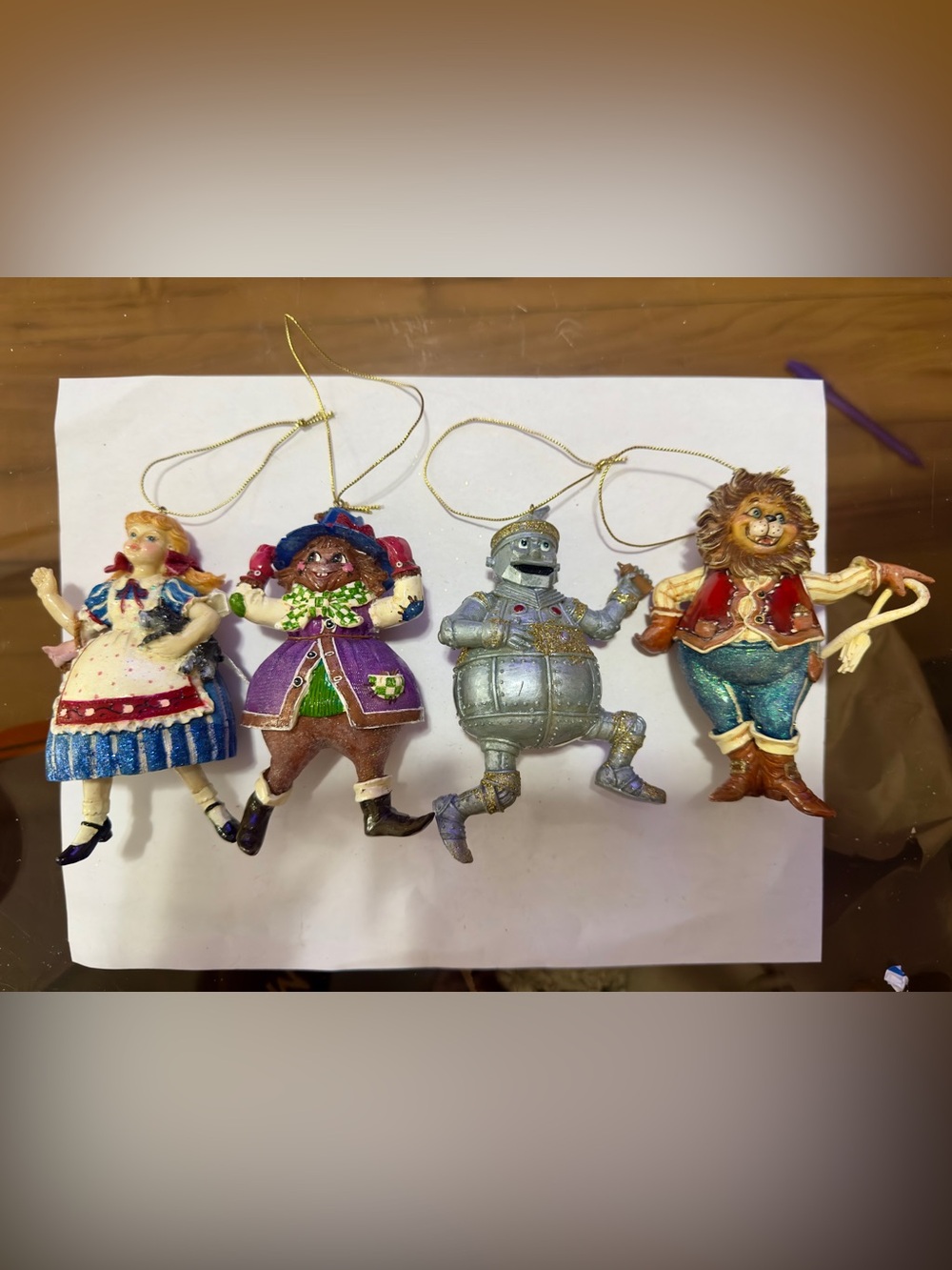 Dept 56 Wizard of Oz Ornaments Set of 4 Retired